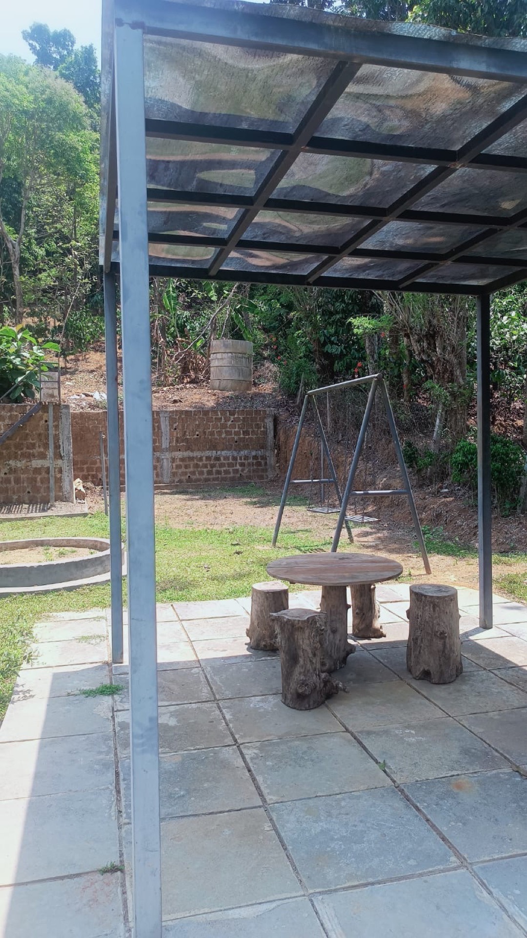 Swing in the kids activity area